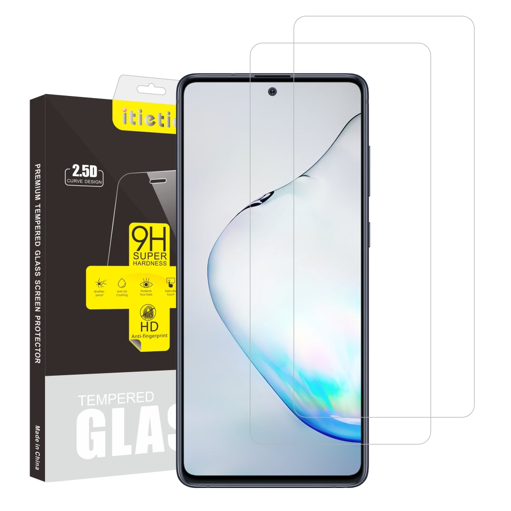 2Pcs Set ITIETIE 2.5D 9H Tempered Glass Screen Film for Samsung Galaxy A81 Note 10 Lite 2Pcs Set ITIETIE 2.5D 9H Tempered Glass Screen Film for Samsung Galaxy A81 Note 10 Lite